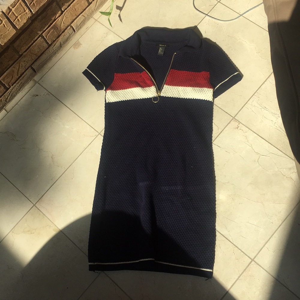 Navy blue body con dress.